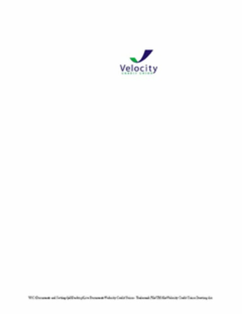 VELOCITY CREDIT UNION Logo (USPTO, 29.12.2008)