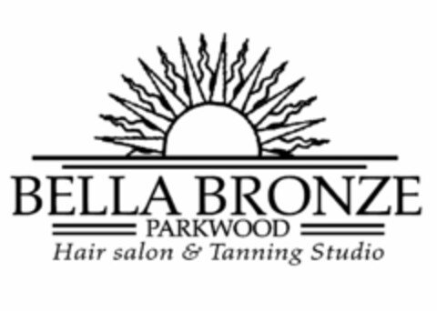 BELLA BRONZE PARKWOOD HAIR SALON & TANNING STUDIO Logo (USPTO, 08.09.2009)