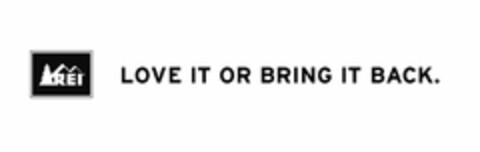 REI LOVE IT OR BRING IT BACK. Logo (USPTO, 07/09/2010)