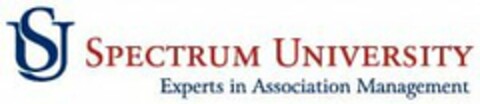 SU SPECTRUM UNIVERSITY EXPERTS IN ASSOCIATION MANAGEMENT Logo (USPTO, 01/04/2011)