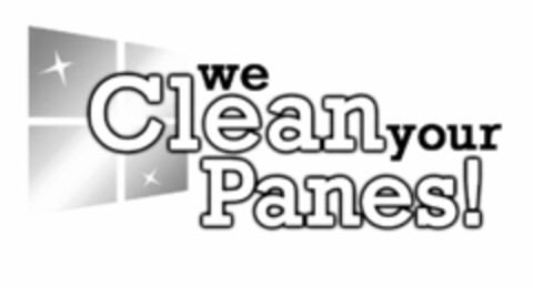 WE CLEAN YOUR PANES! Logo (USPTO, 30.06.2011)