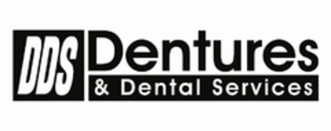 DDS DENTURES & DENTAL SERVICES Logo (USPTO, 15.07.2011)