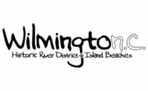 WILMINGTON.C. HISTORIC RIVER DISTRICT ISLAND BEACHES Logo (USPTO, 15.09.2011)