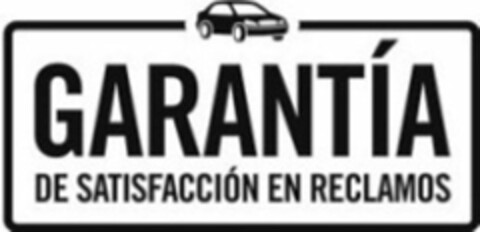 GARANTÍA DE SATISFACCIÓN EN RECLAMOS Logo (USPTO, 01/27/2012)