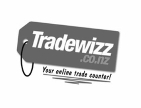 TRADEWIZZ.CO.NZ YOUR ONLINE TRADE COUNTER! Logo (USPTO, 04/24/2013)