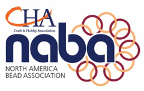 CHA CRAFT & HOBBY ASSOCIATION NABA NORTH AMERICAN BEAD ASSOCIATION Logo (USPTO, 05.11.2013)