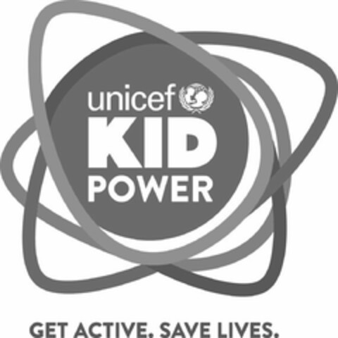 UNICEF KID POWER GET ACTIVE. SAVE LIVES. Logo (USPTO, 27.02.2015)