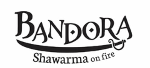 BANDORA SHAWARMA ON FIRE Logo (USPTO, 11.05.2015)