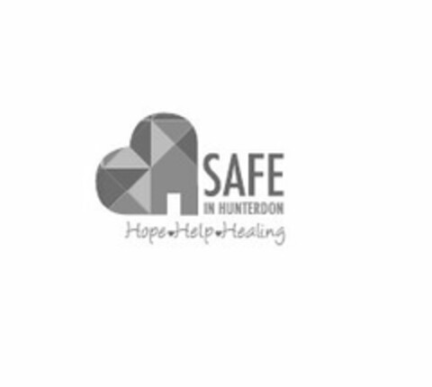 SAFE IN HUNTERDON HOPE HELP HEALING Logo (USPTO, 10.09.2015)