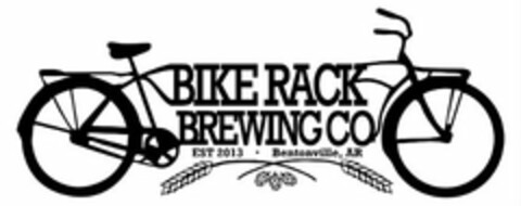 BIKE RACK BREWING CO EST. 2013 BENTONVILLE, AR Logo (USPTO, 06/13/2016)