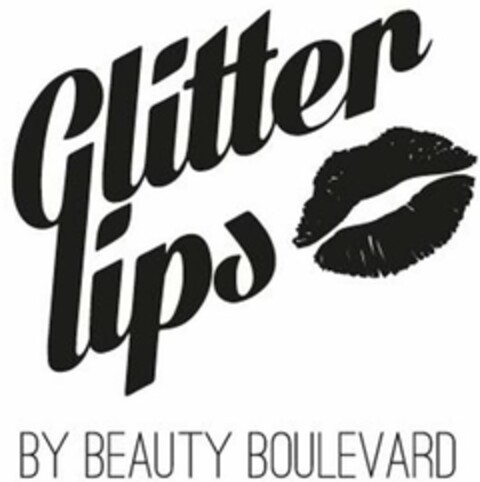 GLITTER LIPS BY BEAUTY BOULEVARD Logo (USPTO, 11.11.2016)