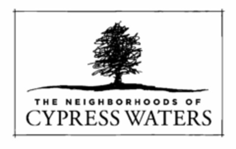 THE NEIGHBORHOODS OF CYPRESS WATERS Logo (USPTO, 03.07.2017)