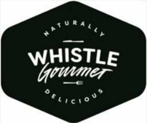 WHISTLE GOURMET NATURALLY DELICIOUS Logo (USPTO, 12.09.2017)