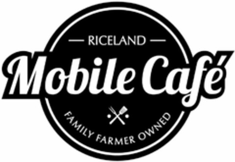 RICELAND MOBILE CAFÉ FAMILY FARMER OWNED Logo (USPTO, 01/09/2018)