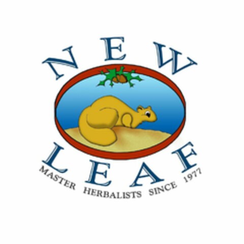 NEW LEAF MASTER HERBALISTS SINCE 1977 Logo (USPTO, 29.01.2018)