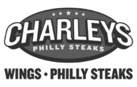 CHARLEYS PHILLY STEAKS WINGS · PHILLY STEAKS Logo (USPTO, 02/26/2019)