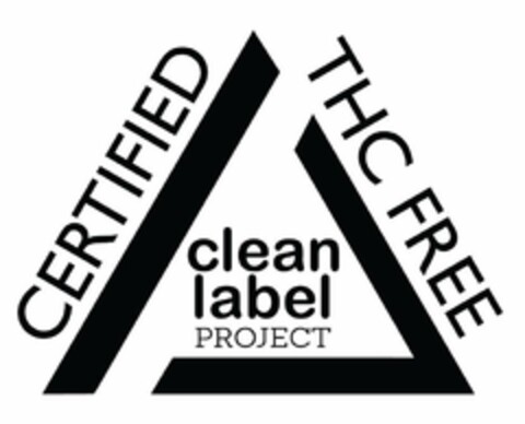 CERTIFIED THC FREE CLEAN LABEL PROJECT Logo (USPTO, 05.07.2019)