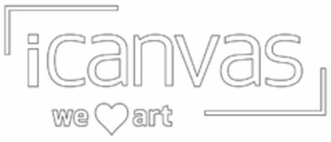 ICANVAS WE HEART ART Logo (USPTO, 03/09/2020)