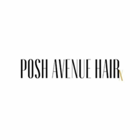 POSH AVENUE HAIRX Logo (USPTO, 31.05.2020)