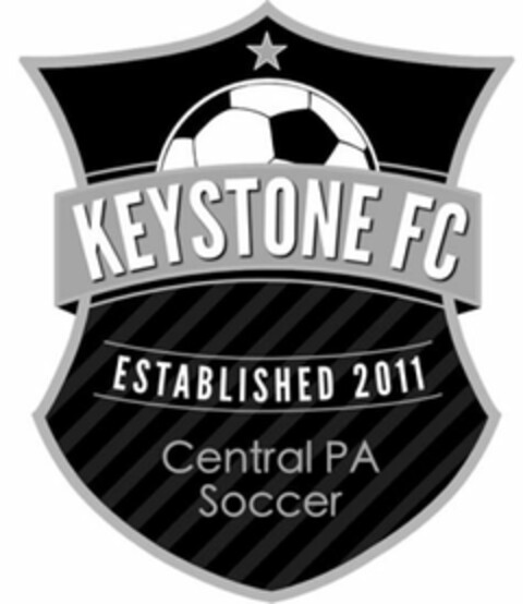 KEYSTONE FC ESTABLISHED 2011 CENTRAL PA SOCCER Logo (USPTO, 26.06.2020)