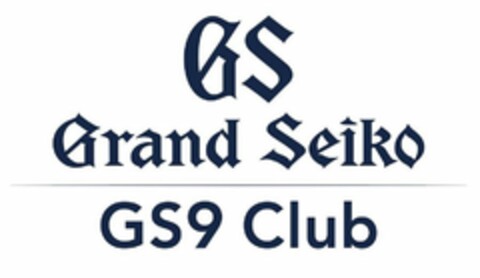 GS GRAND SEIKO GS9 CLUB Logo (USPTO, 26.08.2020)