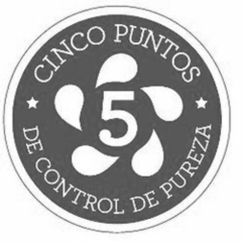 5 CINCO PUNTOS DE CONTROL DE PUREZA Logo (USPTO, 01.12.2009)