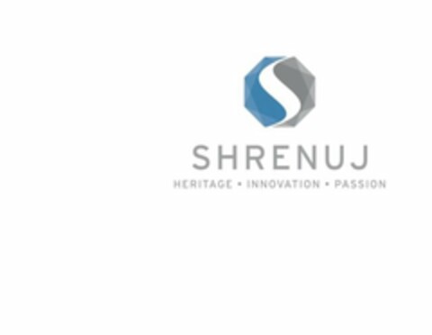 S SHRENUJ HERITAGE · INNOVATION · PASSION Logo (USPTO, 06/20/2011)