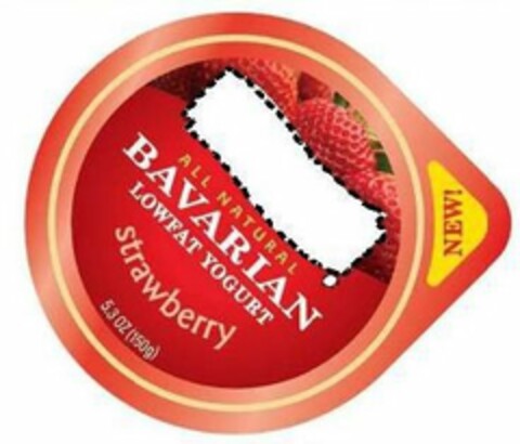 NEW ALL NATURAL BAVARIAN LOWFAT YOGURT Logo (USPTO, 08/02/2011)