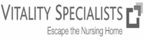 VITALITY SPECIALISTS ESCAPE THE NURSING HOME Logo (USPTO, 05.10.2011)