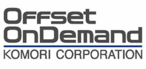 OFFSET ONDEMAND KOMORI CORPORATION Logo (USPTO, 25.10.2011)