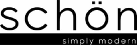 SCHÖN SIMPLY MODERN Logo (USPTO, 02/05/2013)