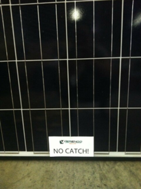 NO CATCH! V VERENGO SOLAR Logo (USPTO, 02.06.2014)