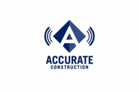 A ACCURATE CONSTRUCTION Logo (USPTO, 08/13/2014)
