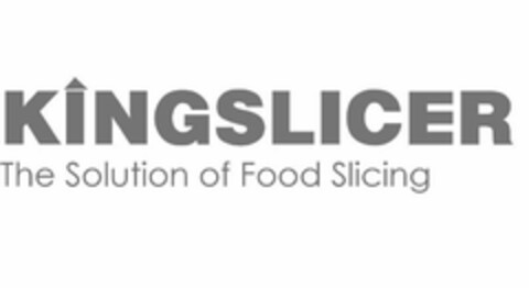 KINGSLICER THE SOLUTION OF FOOD SLICING Logo (USPTO, 03/03/2015)