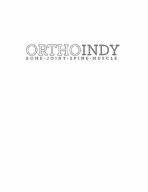 ORTHOINDY BONE-JOINT SPINE MUSCLE Logo (USPTO, 03.03.2015)