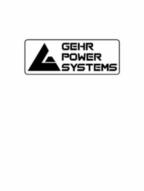 GEHR POWER SYSTEMS Logo (USPTO, 09/28/2015)