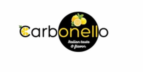 CARBONELLO ITALIAN TASTE & FLAVOR Logo (USPTO, 10/12/2015)