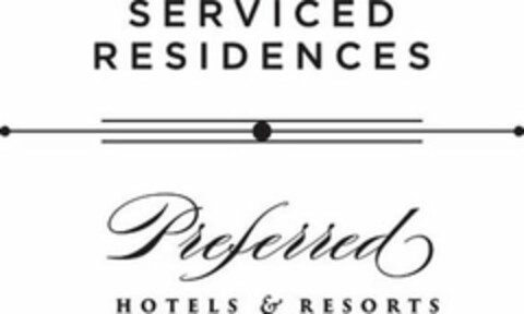 SERVICED RESIDENCES PREFERRED HOTELS & RESORTS Logo (USPTO, 29.01.2016)