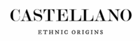 CASTELLANO ETHNIC ORIGINS Logo (USPTO, 03.05.2016)