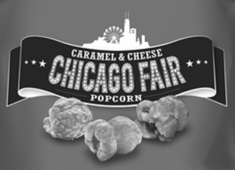 CARAMEL & CHEESE CHICAGO FAIR POPCORN Logo (USPTO, 06/22/2016)