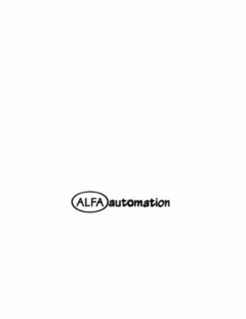 ALFA AUTOMATION Logo (USPTO, 23.02.2017)