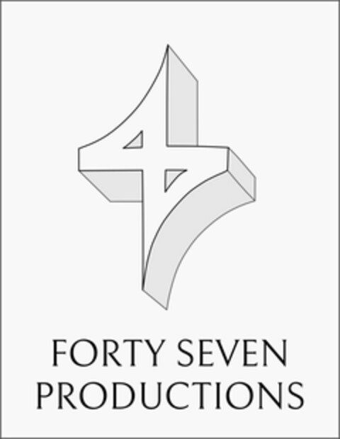 FORTY SEVEN PRODUCTIONS Logo (USPTO, 17.08.2017)