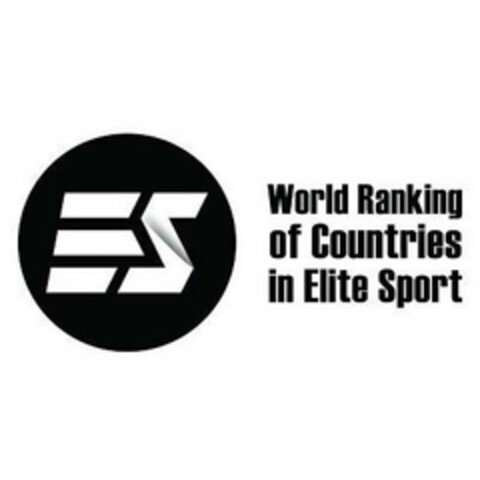 ES WORLD RANKING OF COUNTRIES IN ELITE SPORT Logo (USPTO, 16.11.2017)