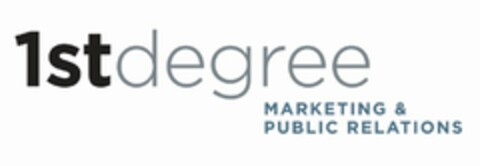 1STDEGREE MARKETING & PUBLIC RELATIONS Logo (USPTO, 18.12.2018)