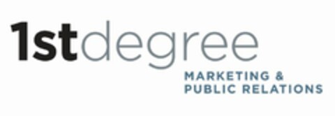 1STDEGREE MARKETING & PUBLIC RELATIONS Logo (USPTO, 12/18/2018)