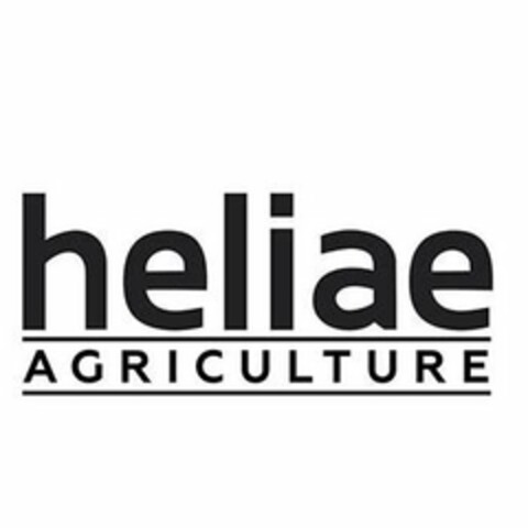 HELIAE AGRICULTURE Logo (USPTO, 01/25/2019)