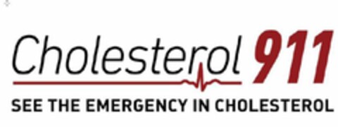 CHOLESTEROL 911 SEE THE EMERGENCY IN CHOLESTEROL Logo (USPTO, 13.03.2019)