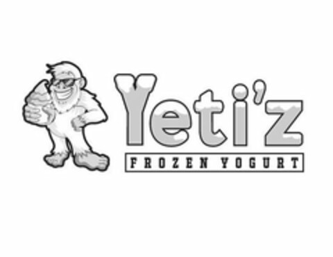 YETI'Z FROZEN YOGURT Logo (USPTO, 08/25/2020)