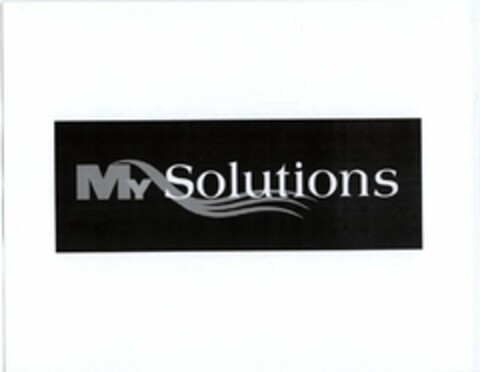 MY SOLUTIONS Logo (USPTO, 19.03.2009)