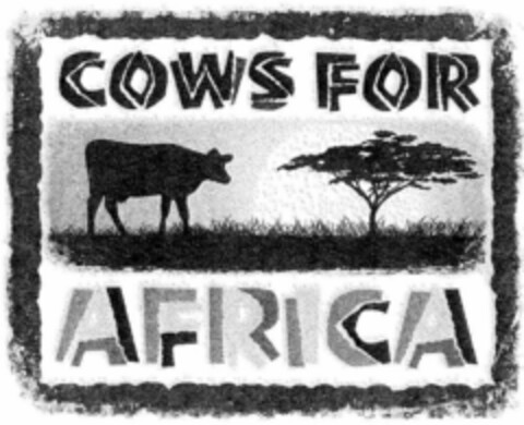 COWS FOR AFRICA Logo (USPTO, 23.10.2009)